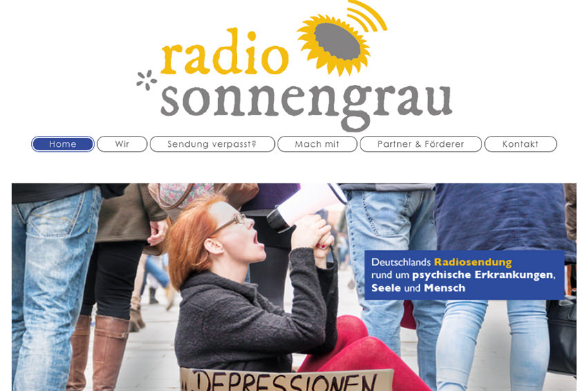 „Radio sonnengrau“-Website (http://www.radiosonnengrau.de)